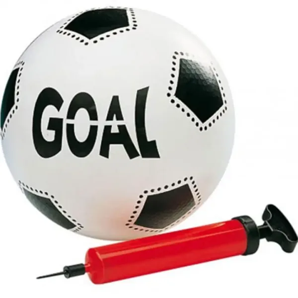 2 in 1 mini și mijlocie set poartă de fotbal cu minge imaginea 2