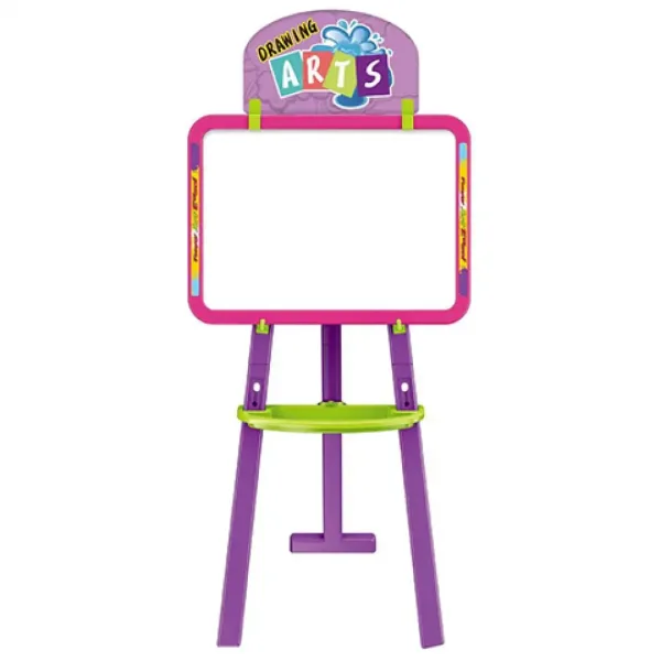 3 in 1 tablă desen două fețe culoarea pink 37x99cm imaginea 2