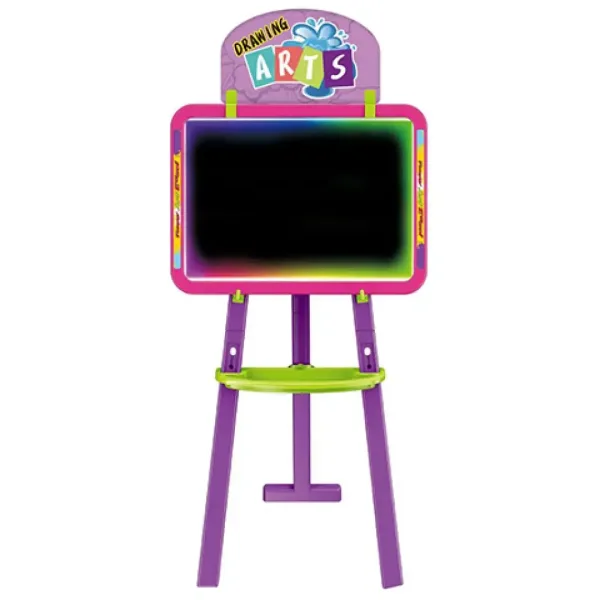 3 in 1 tablă desen două fețe culoarea pink 37x99cm imaginea 3