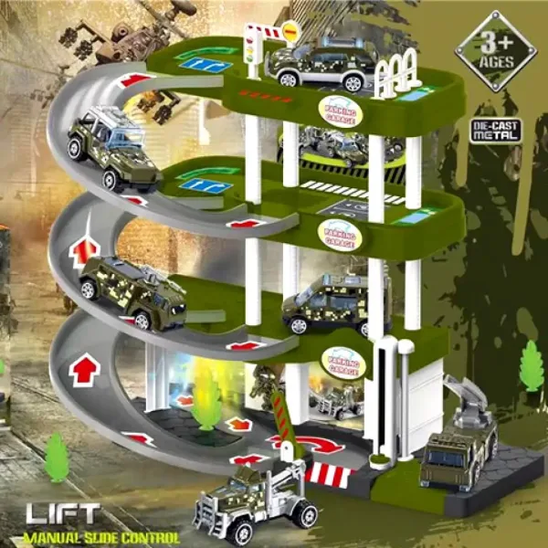 3 - nivele parcare cu vehicule militari, sunete și lumini imaginea 2