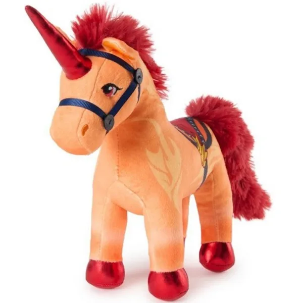 Academia Unicorni: Figurina de pluș Cinder unicorn, 17 cm - Spin Master imaginea 1