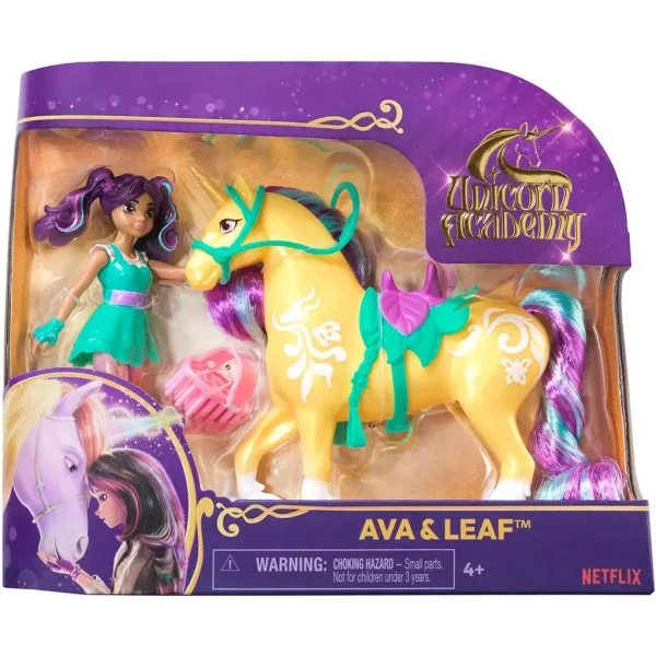 Academia Unicornilor: Cu bebelușul unicorn - Ava și Leaf - Spin Master imaginea 1