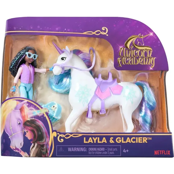 Academia Unicornilor: Cu bebelușul unicorn - Layla și Glacier - Spin Master imaginea 1