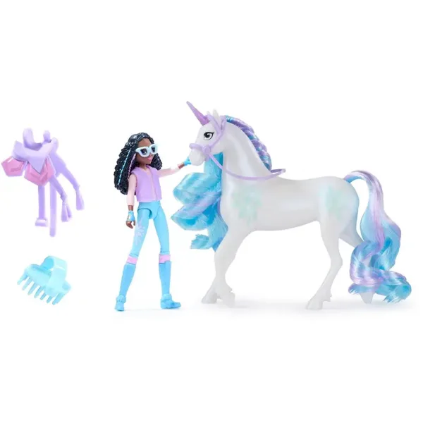 Academia Unicornilor: Cu bebelușul unicorn - Layla și Glacier - Spin Master imaginea 2
