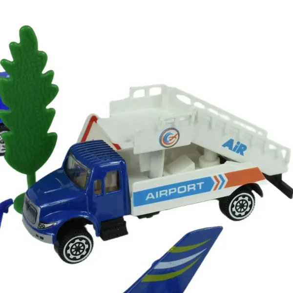 Aircraft: Set de jocuri aeroportuare cu vehicule, avioane și accesorii în două variante diferite. imaginea 9
