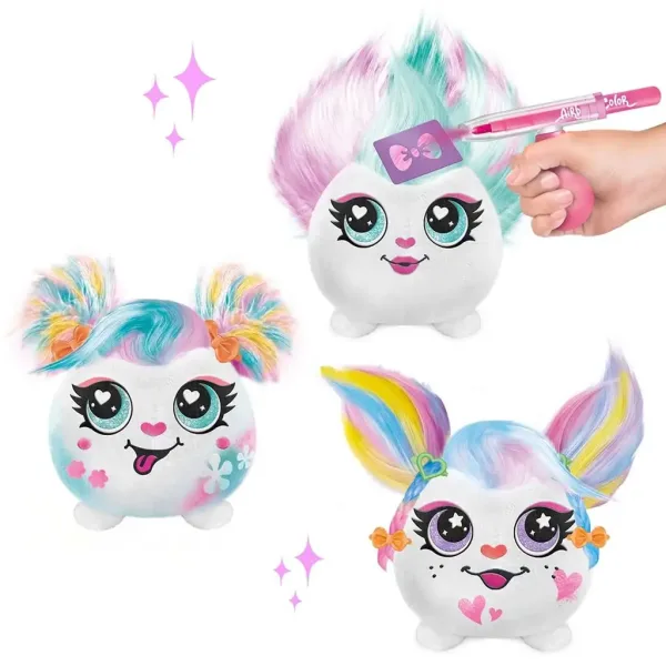 Animale de pluș colorabile cu aerograf, disponibile în mai multe variante, 1 buc. imaginea 2
