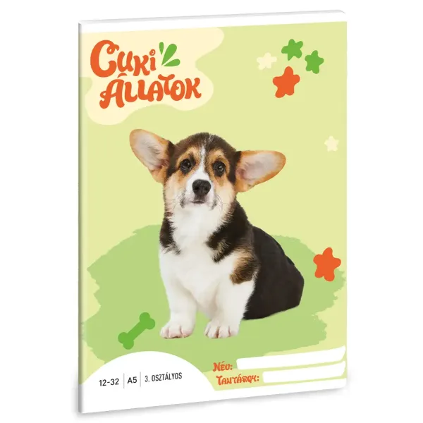 Ars Una: Animale drăguțe - Welsh Corgi caiet dictando clasa a 3-a A/5 imaginea 1