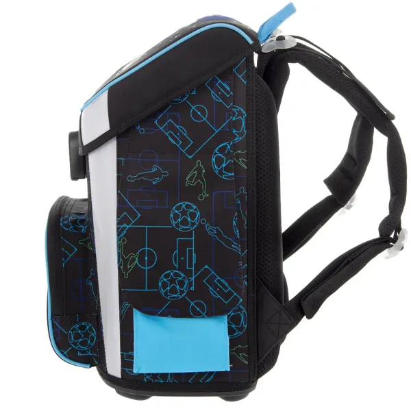 Ars Una: Champs rucsac școlar compact ergonomic cu închidere magnetică, 33x41x24cm imaginea 4