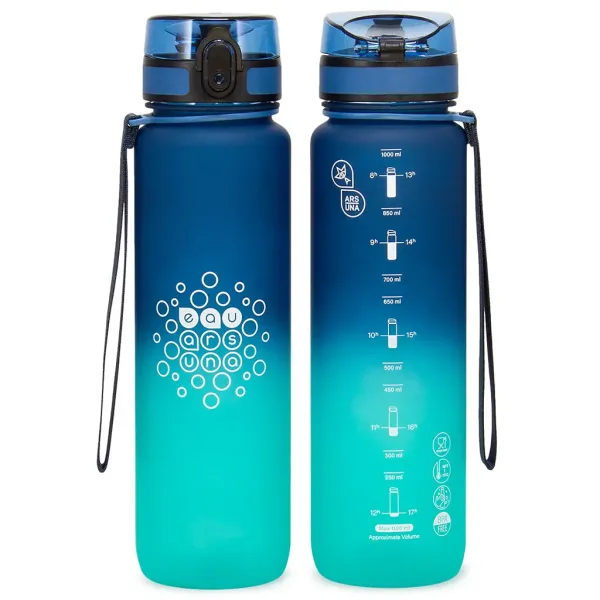 Ars Una: Dark Sea sticlă motivațională fără BPA 1000ml imaginea 2