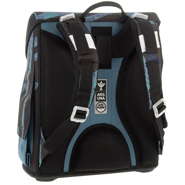 Ars Una: Drone Pro ghiozdan ergonomic compact cu închidere magnetică, rucsac 33x41x24 cm imaginea 3