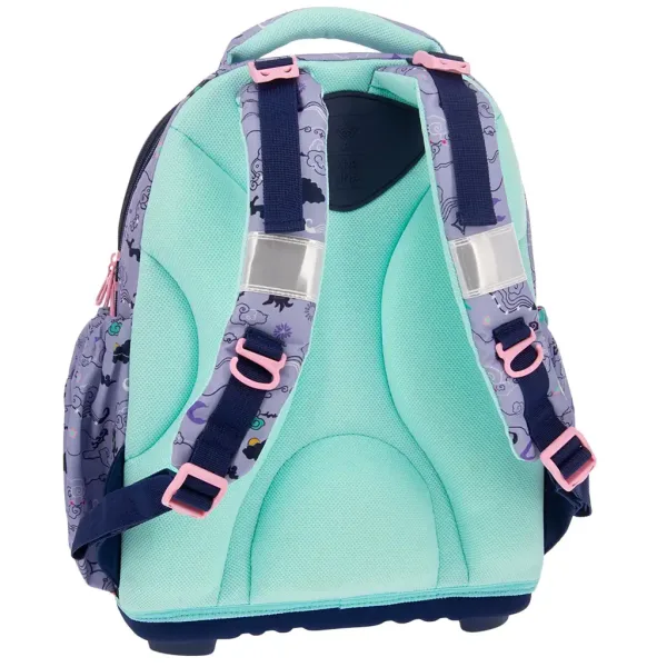Ars Una: Ghiozdan anatomic/rucksack cu animale drăguțe, unicorn, 33x43x22cm imaginea 3