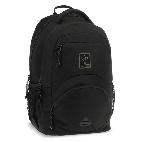 Ars Una: Rucsac ergonomic pentru școală din material Cordura negru, 33x45x24 cm imaginea 1