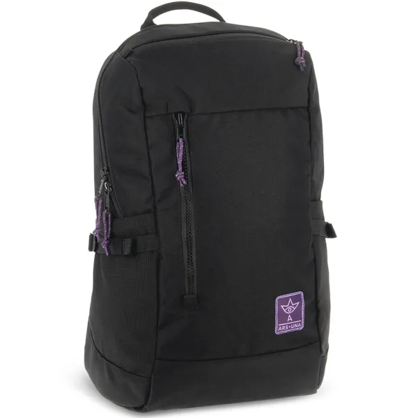 Ars Una: Rucsac școlar Cordura pentru fete, negru-violet AU-17 32x47x18 cm imaginea 1