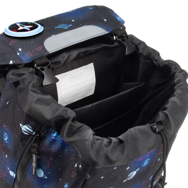Ars Una: Rucsac şcolar Space explorer easy-pack, 27x38x18cm imaginea 7