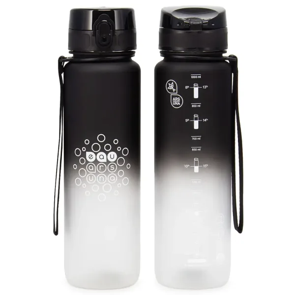 Ars Una: Sticlă motivațională alb-negru fără BPA 1000ml imaginea 2