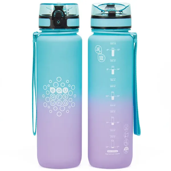 Ars Una: Sticlă motivațională fără BPA Orchidea 1000ml imaginea 2