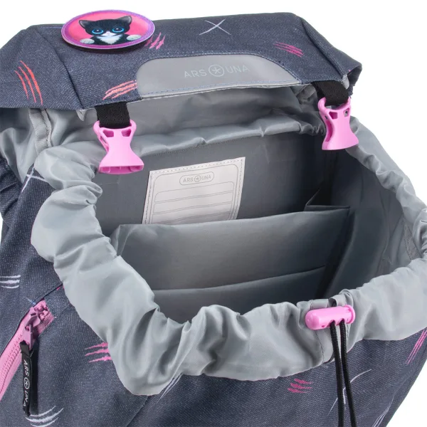 Ars Una: Think Pink easy-pack rucsac școlar, rucsac 27x38x18cm imaginea 8