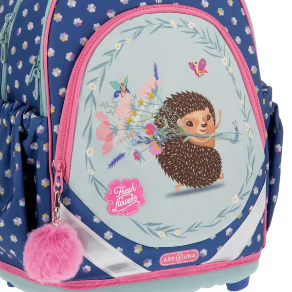 Ars Una: rucsac școlar anatomic Fresh Flowers 33x42x21 cm imaginea 6