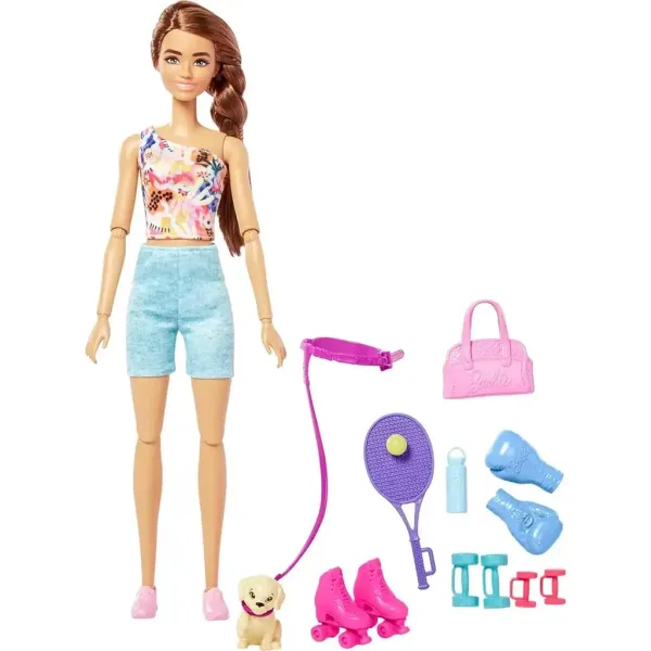 Barbie: Barbie jucătoare de tenis cu accesorii - Mattel imaginea 2