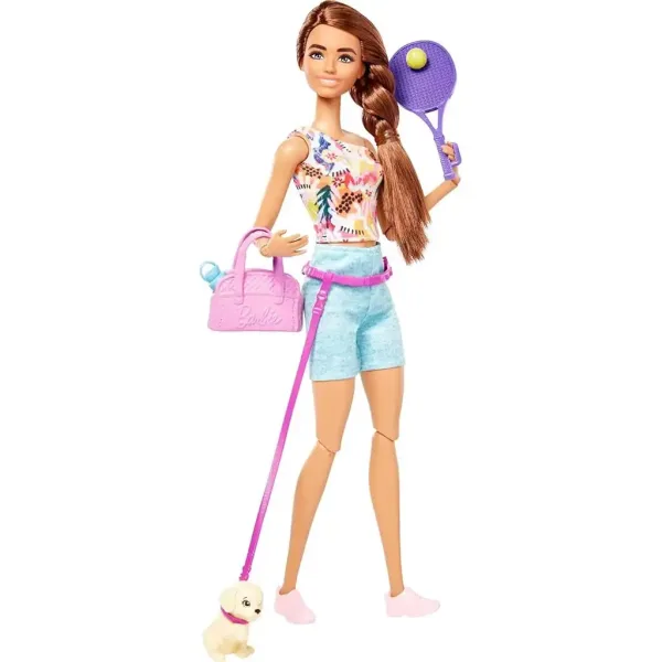 Barbie: Barbie jucătoare de tenis cu accesorii - Mattel imaginea 3