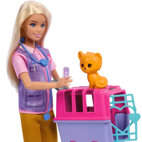 Barbie: Carieră de salvator de animale sălbatice cu accesorii - Mattel imaginea 3