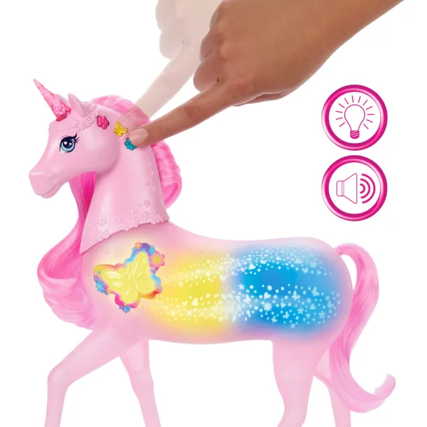 Barbie Dreamtopia: Unicorniul magic cu aripi de fluture – Mattel imaginea 3
