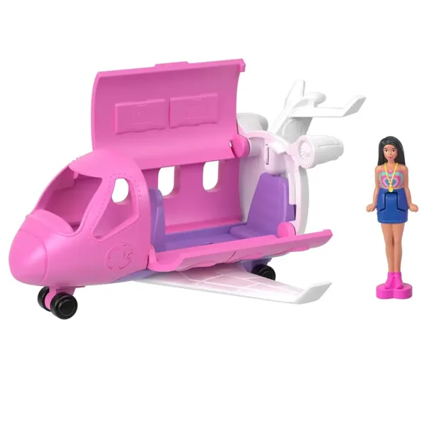 Barbie: Mini BarbieLand vehicule - Set avion de vis - Mattel imaginea 3