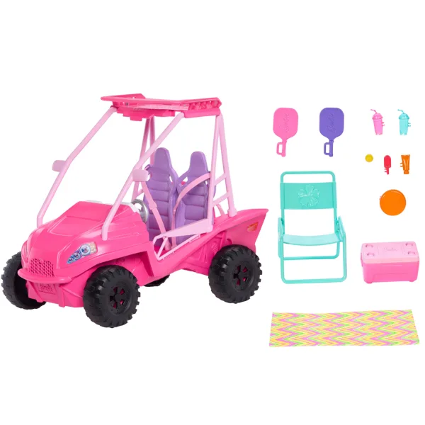 Barbie Mysteries: Detectivii plajei vehicul de plajă - Mattel imaginea 5