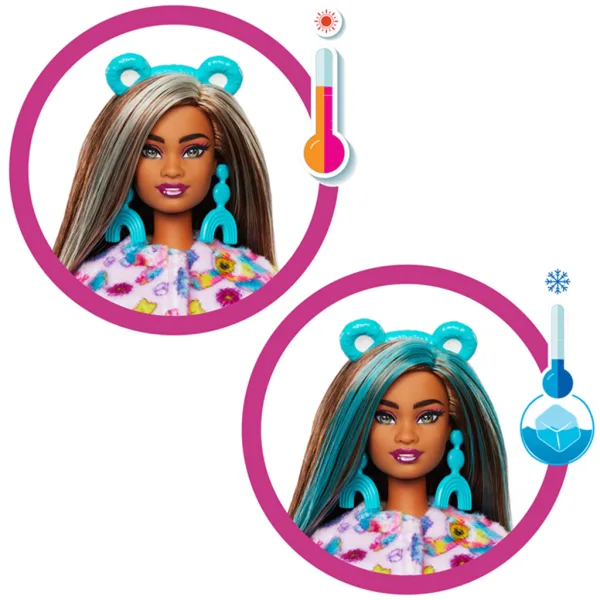 Barbie: Păpușă surpriză Cutie Reveal Ursuleții Buni, seria 2 - Ursuleț Good Vibes - Mattel imaginea 3