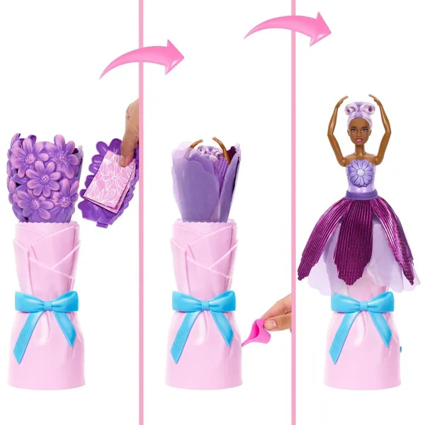 Barbie Reveal: Păpușă surpriză Magia Florilor - Margaretă - Mattel imaginea 3