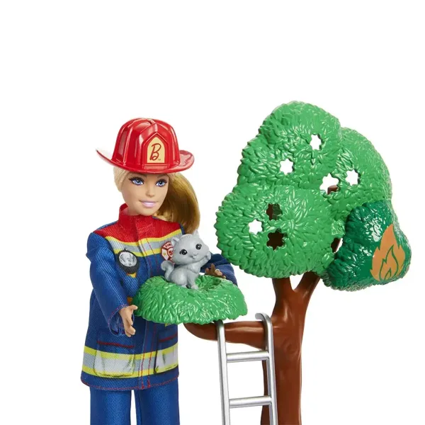 Barbie: Set de joacă stație de pompieri - Mattel imaginea 6