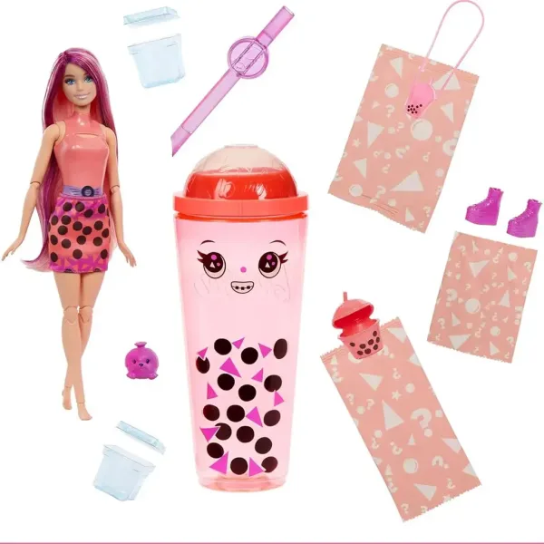 Barbie: Slime Reveal Petrecere cu Baloane Păpușă Portocalie - Mattel imaginea 3