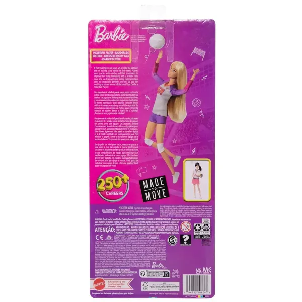 Barbie Sportivă păpuși - Jucător de volei - Mattel imaginea 2