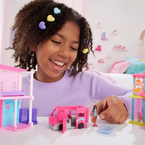 Barbie: Vehicule Mini BarbieLand - Set de rulote de vis - Mattel imaginea 3