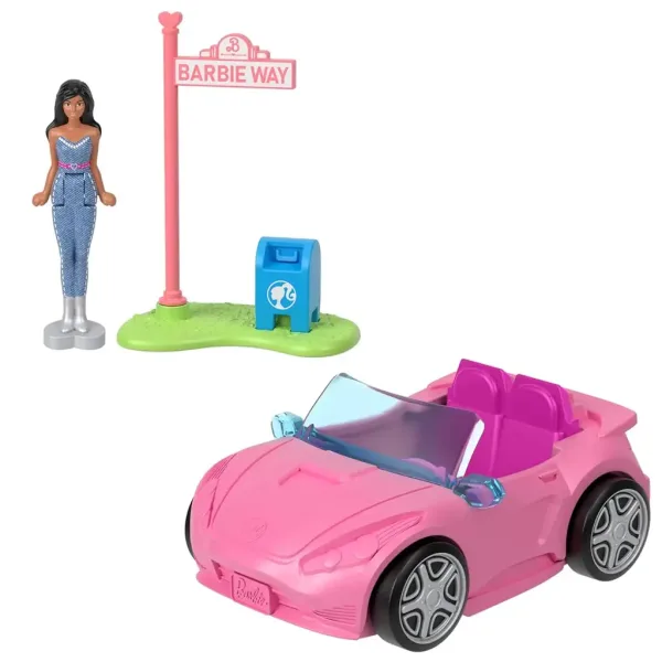 Barbie: Vehicule Mini BarbieLand - Set mașină de vis - Mattel imaginea 3