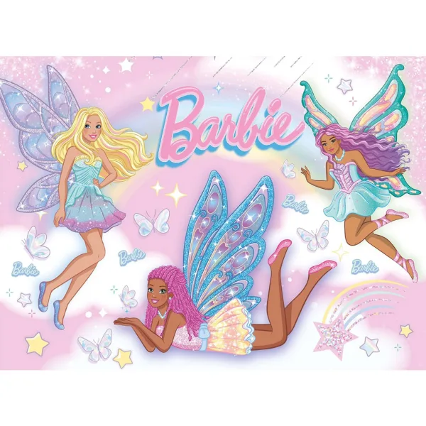 Barbie prietene fermecate puzzle Eco mini cu 48 de piese 35x25cm - Lisciani imaginea 2