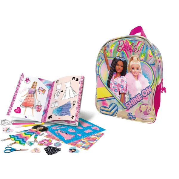 Barbie rucsac de colorat la modă - Lisciani imaginea 1
