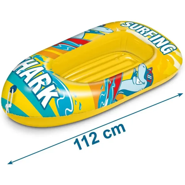 Barcă gonflabilă cu model de rechin 112cm - Mondo Toys imaginea 3
