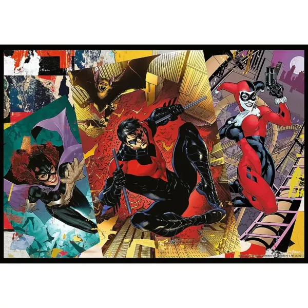 Batman Eroii și răufăcătorii din Gotham, puzzle de 4x250 piese - Trefl imaginea 3