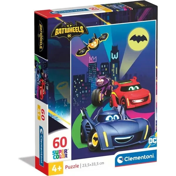 Batwheels puzzle de 60 de piese Supercolor - Clementoni imaginea 1