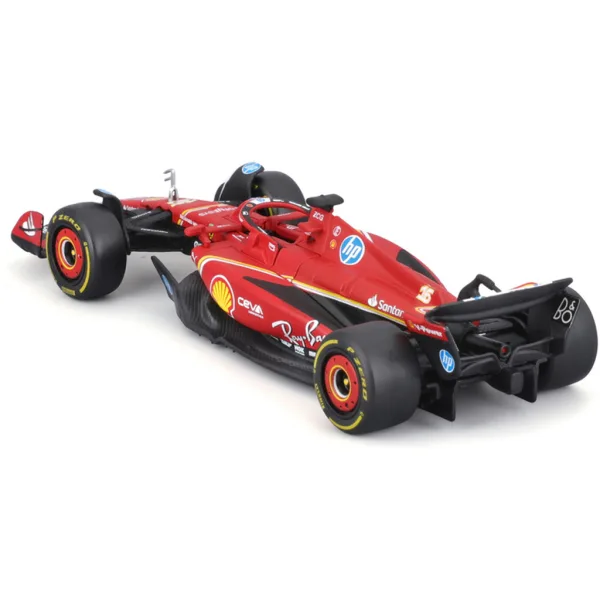 Bburago: Ferrari SF24 F1 mașină de curse model din metal, scară 1/43 imaginea 2