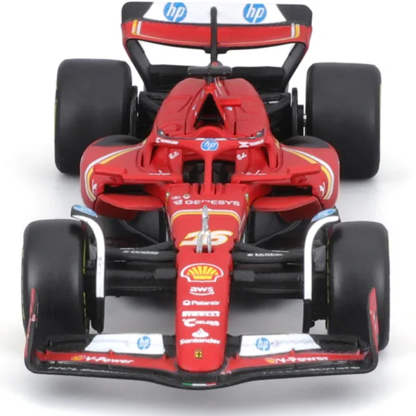 Bburago: Ferrari SF24 F1 mașină de curse model din metal, scară 1/43 imaginea 3