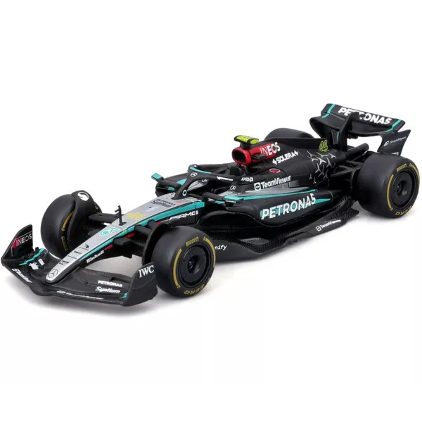 Bburago: Mercedes-AMG F1 W15 Performance mașină de curse F1 model auto din metal 1/43 (Lewis Hamilton #44) imaginea 2