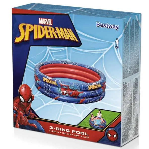 Bestway: Piscină cu pulverizator Marvel Spiderman Ø 122 x 25 cm imaginea 3