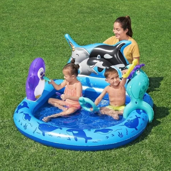 Bestway: Polar Pals piscină gonflabilă de joacă 134×131×73 cm imaginea 2