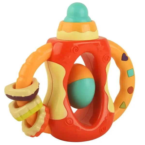 Biberon în formă de jucărie multifuncțională pentru bebeluși 15x16cm imaginea 2