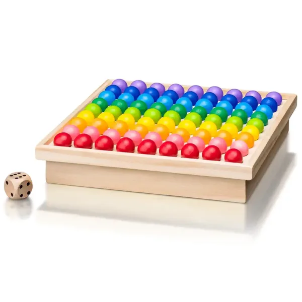 Bile curcubeu Montessori joc de dezvoltare - Woodyland imaginea 2