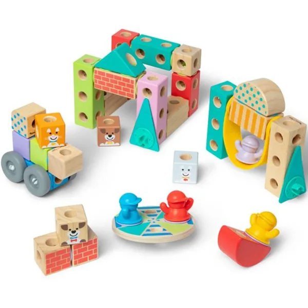Blockables: Jucărie de construit — copac urban - Melissa & Doug imaginea 3