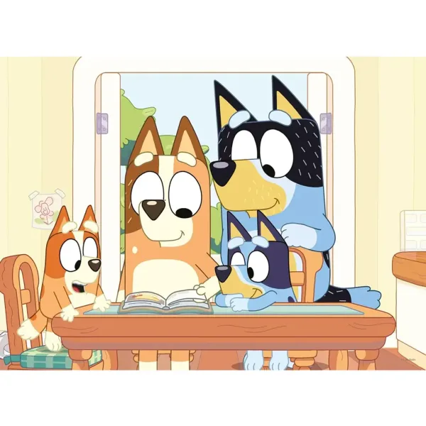 Bluey 2 în 1 puzzle de 24 piese și carte de colorat 50x35cm - Lisciani imaginea 2