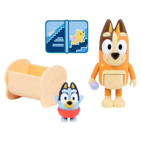 Bluey: Pachet figurine dublu - Baby Bluey și Chilli imaginea 2